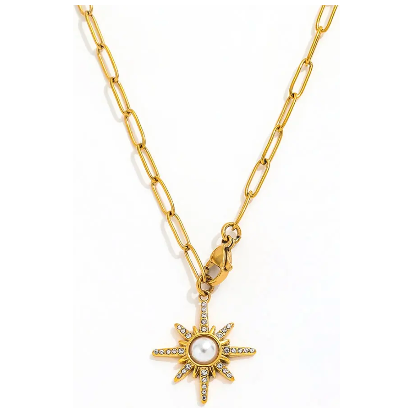 Nova Zirconia and Pearl necklace
